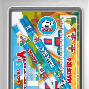 Conj. Estojo Metal Madeira