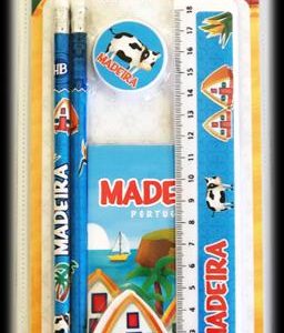 Conj. Estojo Metal Madeira