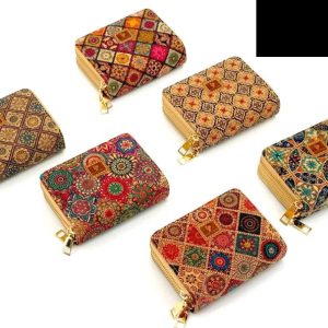 Carteira Media Cortiça c/ 2 Fechos