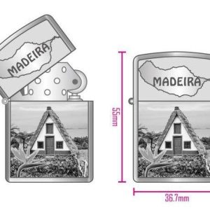 Isqueiro Metal Madeira